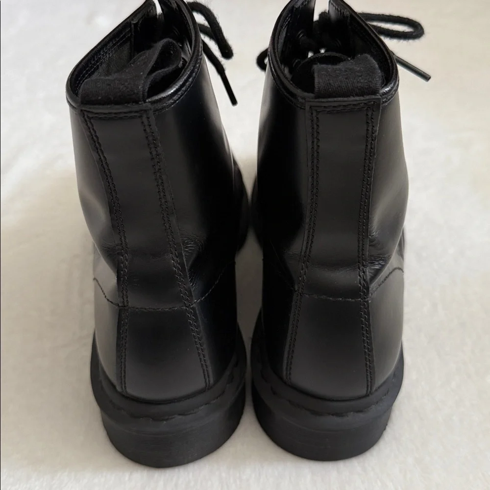 Dr. Martens Black Leather Lace-Up Combat Boots